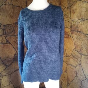 Joe Fresh Textured Dark Blue Sweater